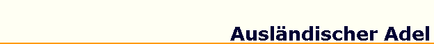 Ausl&auml;ndischer Adel