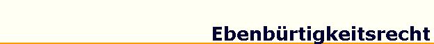 Ebenb&uuml;rtigkeitsrecht