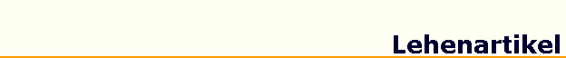 Lehenartikel