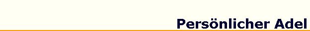 Pers&ouml;nlicher Adel