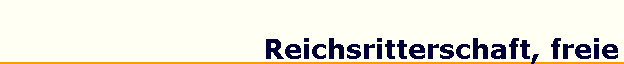 Reichsritterschaft, freie