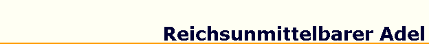 Reichsunmittelbarer Adel