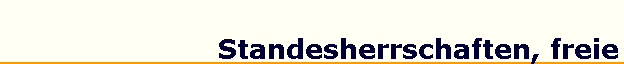 Standesherrschaften, freie